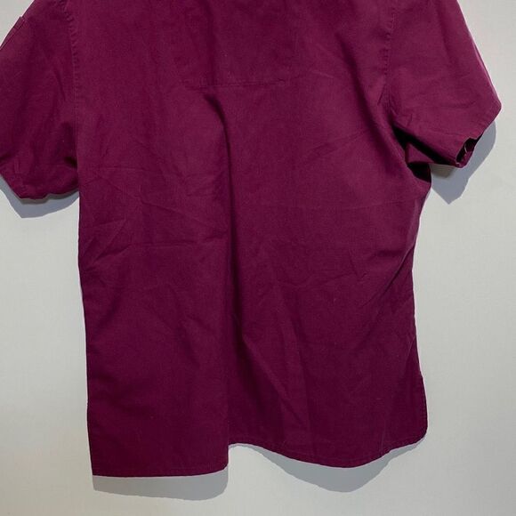 Carhartt Women's Scrub Suit Top In Magenta Size M - Picture 6 of 9